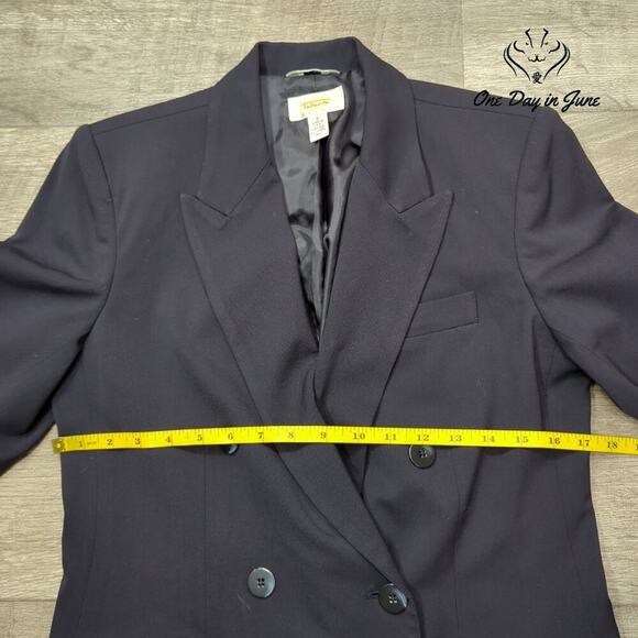 Talbots Wool 2 Button Blazer Size 6 - Picture 3 of 5